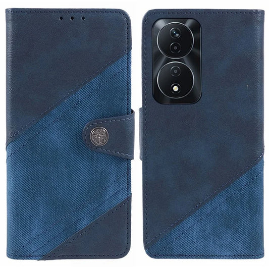 For Honor 90 Smart / X7b 4G Case Anti-Scratch PU Leather Splicing Phone Stand Cover Crazy Horse Texture Wallet