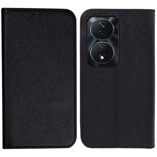 For Honor 90 Smart / X7b 4G Wallet Case Cross Texture Magnetic Closing Leather Phone Cover