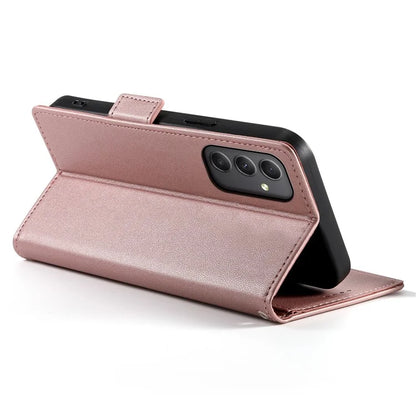 DF-010 For Samsung Galaxy A35 5G Case Leather Phone Cover with Side Magnetic Clasps
