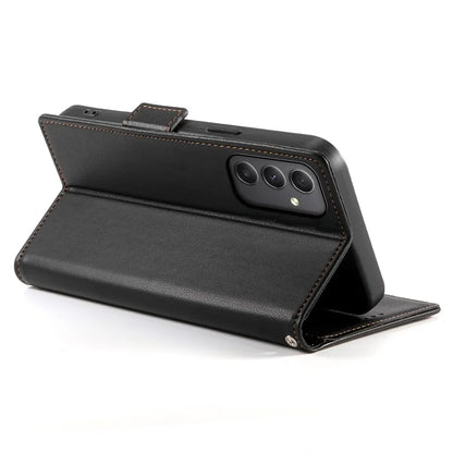 DF-010 For Samsung Galaxy A35 5G Case Leather Phone Cover with Side Magnetic Clasps