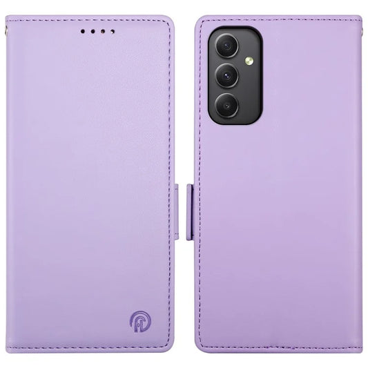 DF-010 For Samsung Galaxy A35 5G Case Leather Phone Cover with Side Magnetic Clasps