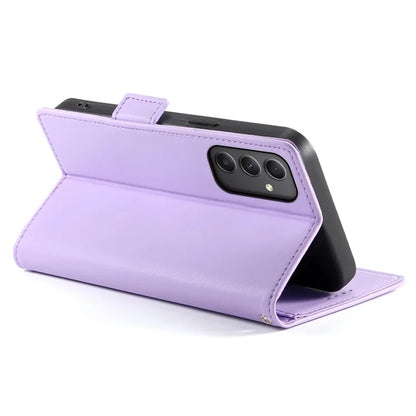 DF-010 For Samsung Galaxy A35 5G Case Leather Phone Cover with Side Magnetic Clasps