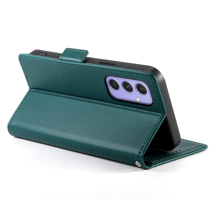 DF-010 For Samsung Galaxy A55 5G Case Magnetic Side Clasps PU Leather Wallet Phone Cover