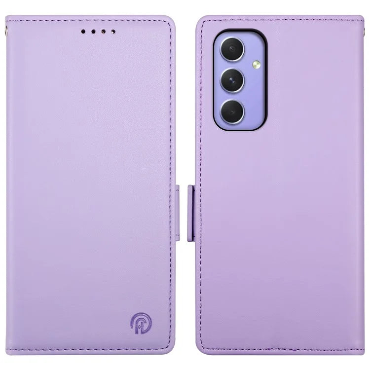 DF-010 For Samsung Galaxy A55 5G Case Magnetic Side Clasps PU Leather Wallet Phone Cover