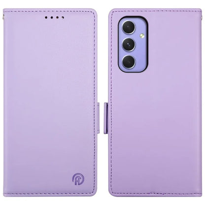 DF-010 For Samsung Galaxy A55 5G Case Magnetic Side Clasps PU Leather Wallet Phone Cover