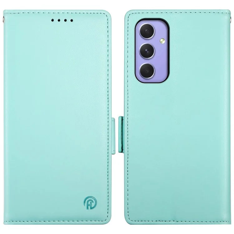 DF-010 For Samsung Galaxy A55 5G Case Magnetic Side Clasps PU Leather Wallet Phone Cover