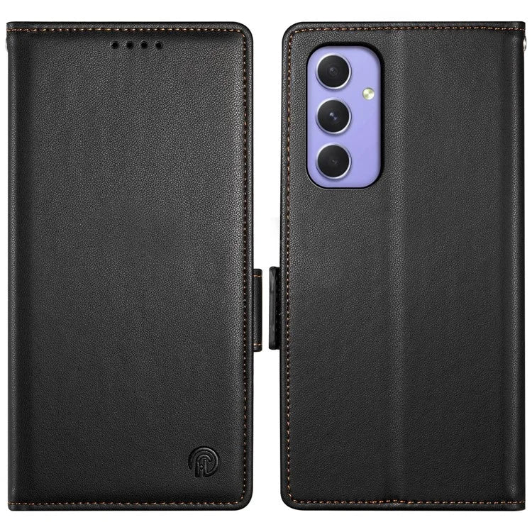DF-010 For Samsung Galaxy A55 5G Case Magnetic Side Clasps PU Leather Wallet Phone Cover
