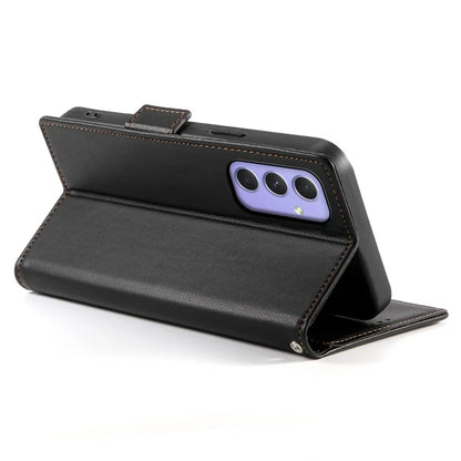 DF-010 For Samsung Galaxy A55 5G Case Magnetic Side Clasps PU Leather Wallet Phone Cover