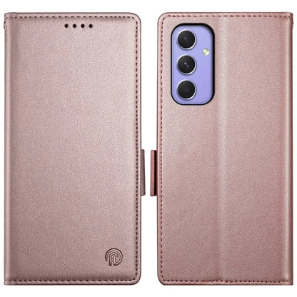 DF-010 For Samsung Galaxy A55 5G Case Magnetic Side Clasps PU Leather Wallet Phone Cover