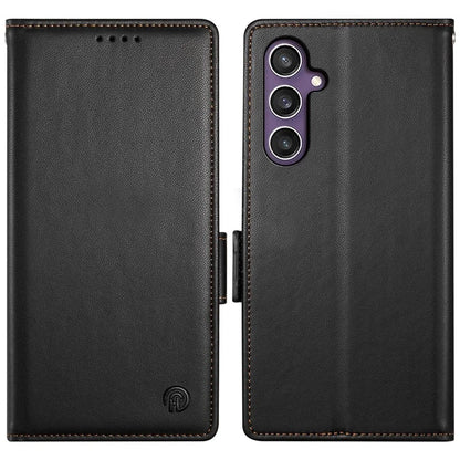 DF-010 For Samsung Galaxy S23 FE Case Drop Protection PU Leather Stand Phone Cover