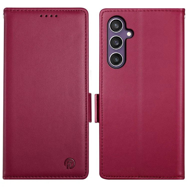 DF-010 For Samsung Galaxy S23 FE Case Drop Protection PU Leather Stand Phone Cover