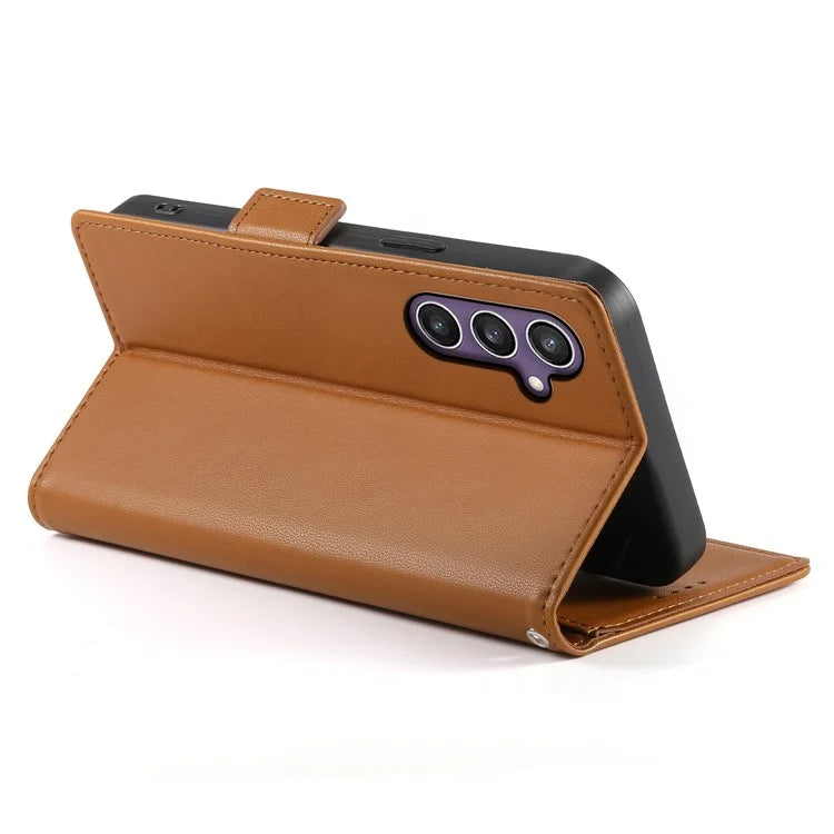 DF-010 For Samsung Galaxy S23 FE Case Drop Protection PU Leather Stand Phone Cover