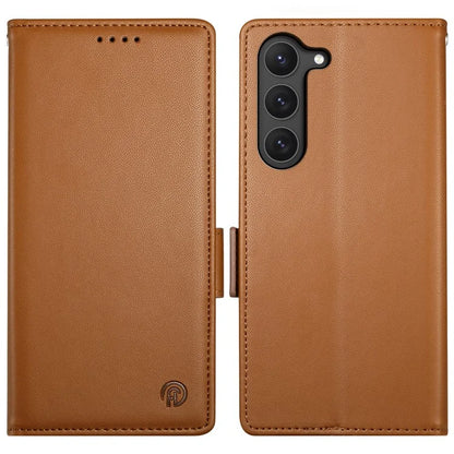 DF-010 For Samsung Galaxy S23 Case Solid Color PU Leather Wallet Stand Phone Cover