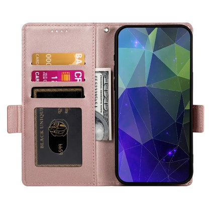 DF-010 For Samsung Galaxy S23 Case Solid Color PU Leather Wallet Stand Phone Cover