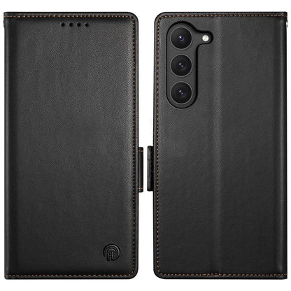 DF-010 For Samsung Galaxy S23 Case Solid Color PU Leather Wallet Stand Phone Cover