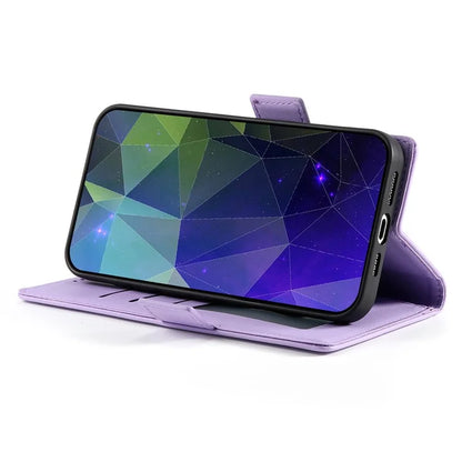 DF-010 For Samsung Galaxy S23 Case Solid Color PU Leather Wallet Stand Phone Cover