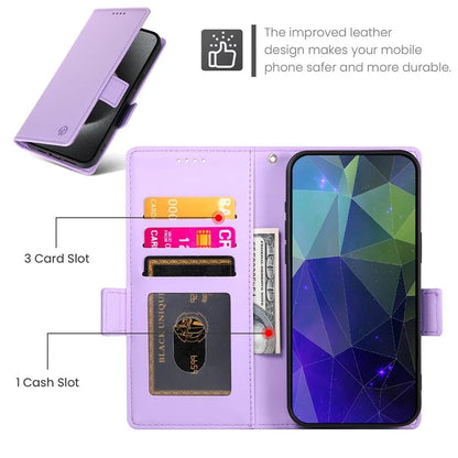 DF-010 For Samsung Galaxy S23 Case Solid Color PU Leather Wallet Stand Phone Cover