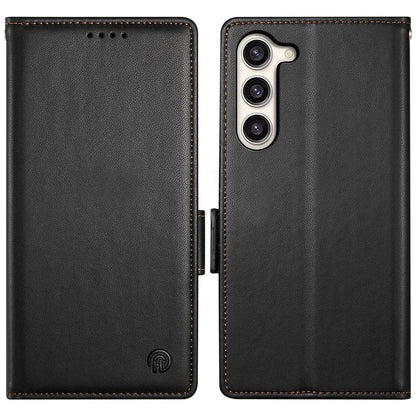 DF-010 For Samsung Galaxy S23+ Case PU Leather Shockproof Cell Phone Cover with Wallet