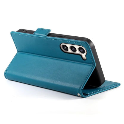 DF-010 For Samsung Galaxy S23+ Case PU Leather Shockproof Cell Phone Cover with Wallet