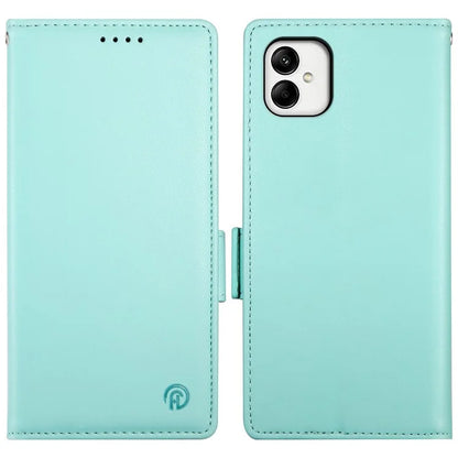 DF-010 For Samsung Galaxy A05 4G Case Leather Phone Cover with Card Holders Magnetic Side Buckle