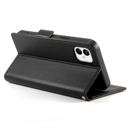 DF-010 For Samsung Galaxy A05 4G Case Leather Phone Cover with Card Holders Magnetic Side Buckle