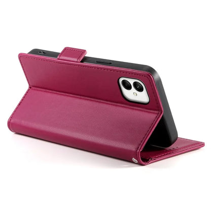 DF-010 For Samsung Galaxy A05 4G Case Leather Phone Cover with Card Holders Magnetic Side Buckle