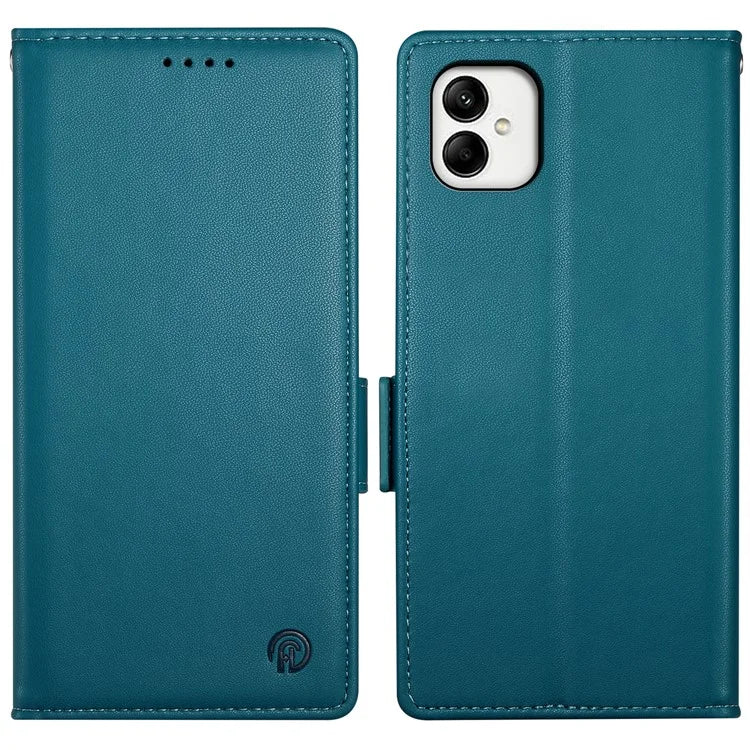 DF-010 For Samsung Galaxy A05 4G Case Leather Phone Cover with Card Holders Magnetic Side Buckle