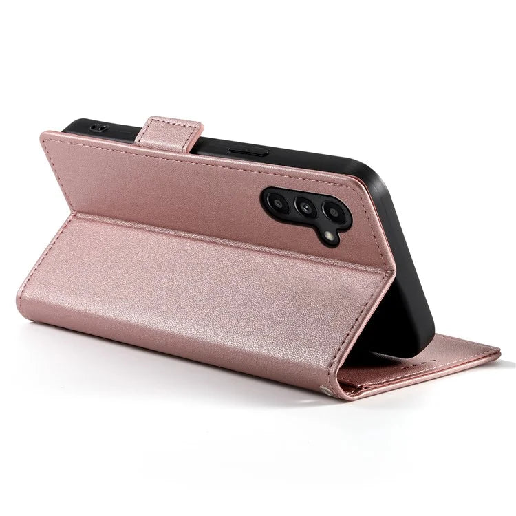 DF-010 For Samsung Galaxy A14 5G / A14 4G Stand Case Anti-Scratch Leather Phone Cover
