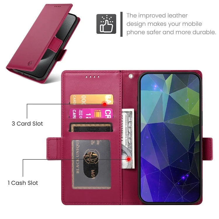DF-010 For Samsung Galaxy A14 5G / A14 4G Stand Case Anti-Scratch Leather Phone Cover
