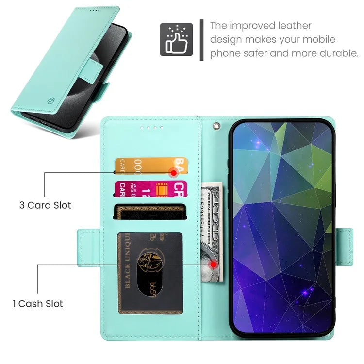 DF-010 For Samsung Galaxy A14 5G / A14 4G Stand Case Anti-Scratch Leather Phone Cover