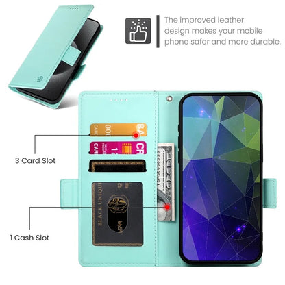 DF-010 For Samsung Galaxy A14 5G / A14 4G Stand Case Anti-Scratch Leather Phone Cover