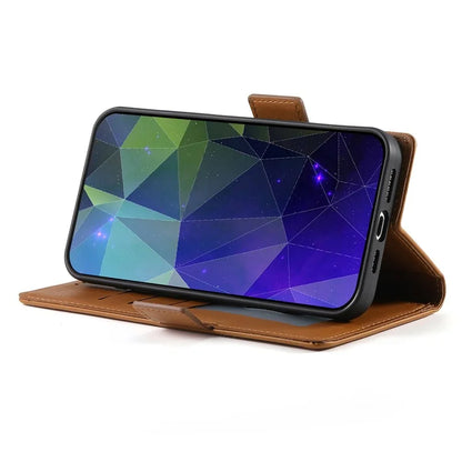 DF-010 For Samsung Galaxy A14 5G / A14 4G Stand Case Anti-Scratch Leather Phone Cover