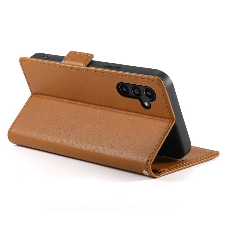 DF-010 For Samsung Galaxy A15 4G / 5G Case Anti-Scratch PU Leather Full Protection Cell Phone Cover