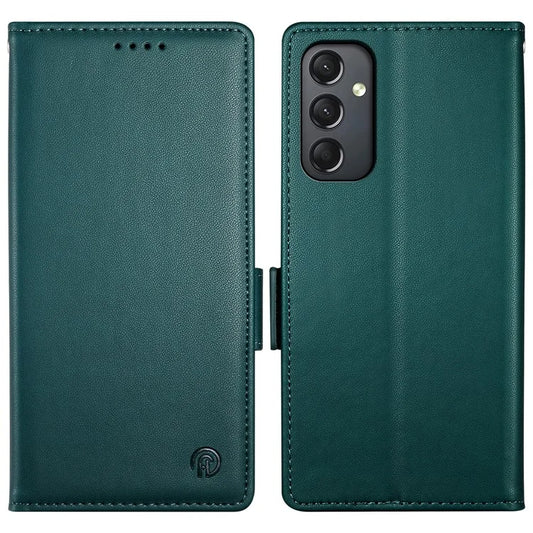 DF-010 For Samsung Galaxy A24 4G (162.1 x 77.6 x 8.3mm) Case PU Leather Wallet Stand Phone Coverish Green