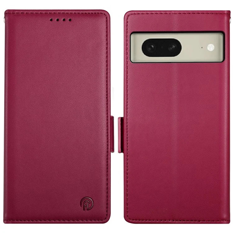 DF-010 For Google Pixel 8 Case Side Clasps PU Leather Full Protection Phone Cover