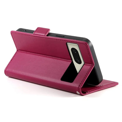DF-010 For Google Pixel 8 Case Side Clasps PU Leather Full Protection Phone Cover