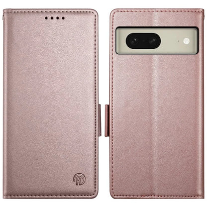 DF-010 For Google Pixel 8 Case Side Clasps PU Leather Full Protection Phone Cover