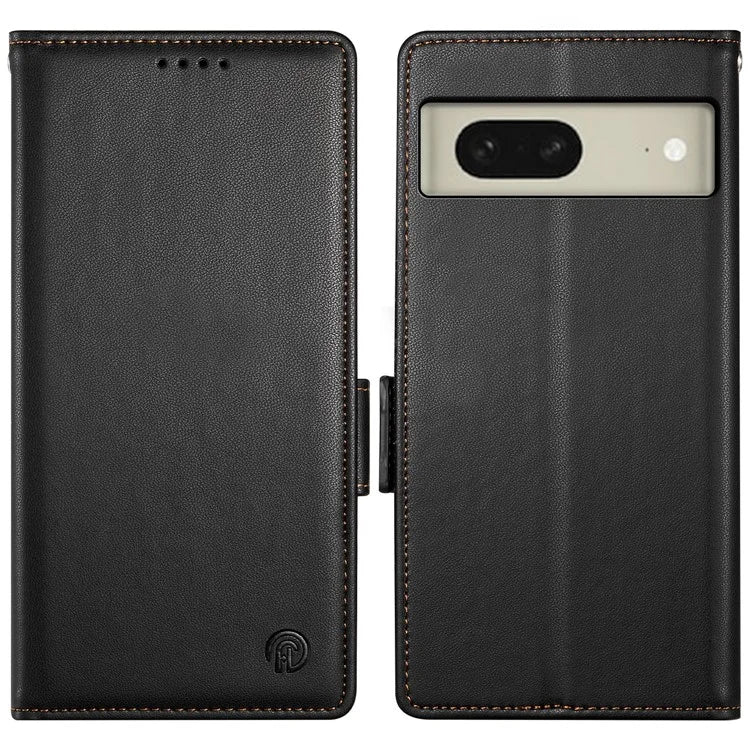 DF-010 For Google Pixel 8 Case Side Clasps PU Leather Full Protection Phone Cover