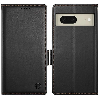 DF-010 For Google Pixel 8 Case Side Clasps PU Leather Full Protection Phone Cover