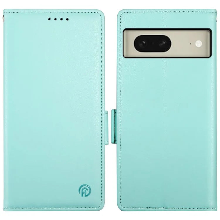 DF-010 For Google Pixel 8 Case Side Clasps PU Leather Full Protection Phone Cover