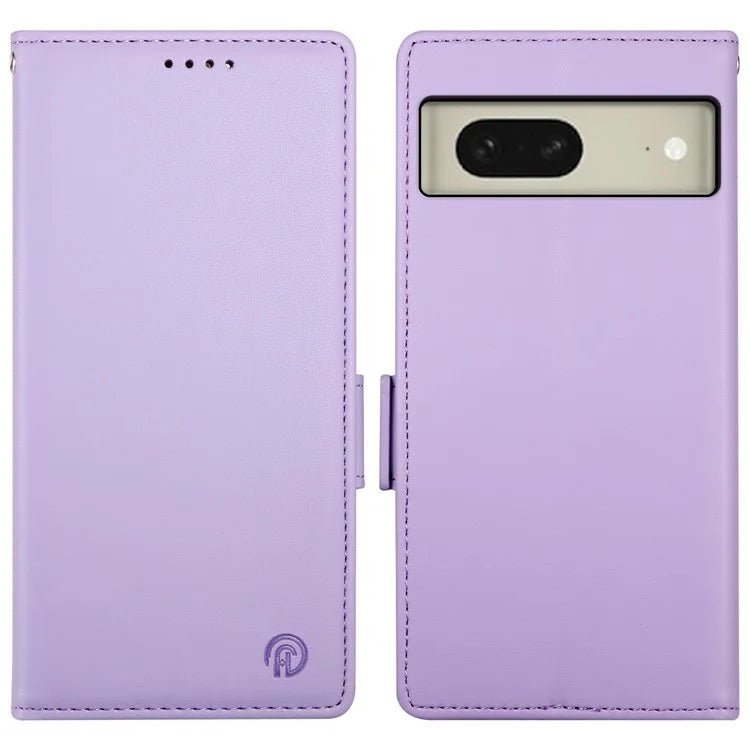 DF-010 For Google Pixel 8 Case Side Clasps PU Leather Full Protection Phone Cover