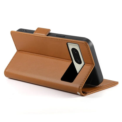 DF-010 For Google Pixel 8 Case Side Clasps PU Leather Full Protection Phone Cover