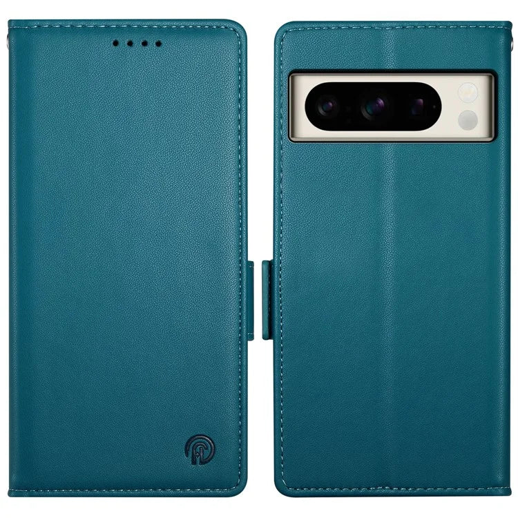 DF-010 For Google Pixel 8 Pro Mobile Phone Case Side Magnetic Clasps Leather Stand Phone Cover