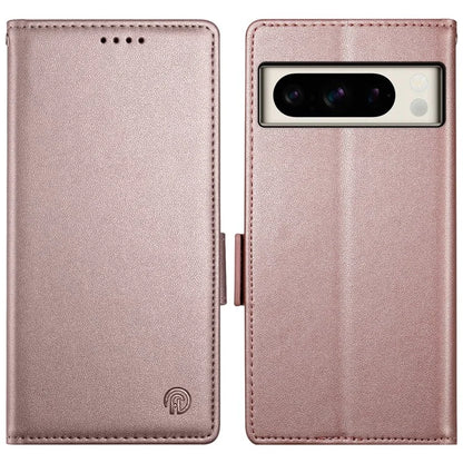 DF-010 For Google Pixel 8 Pro Mobile Phone Case Side Magnetic Clasps Leather Stand Phone Cover