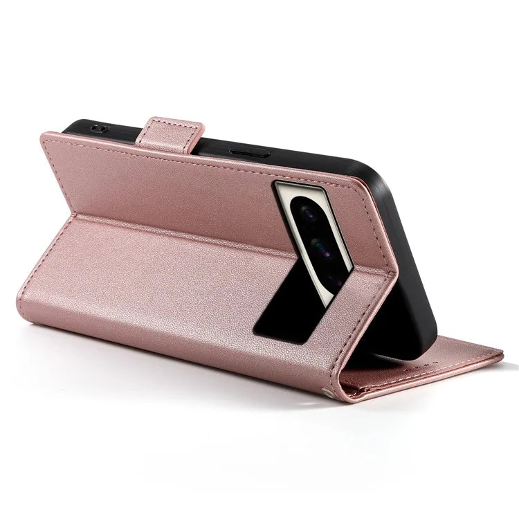 DF-010 For Google Pixel 8 Pro Mobile Phone Case Side Magnetic Clasps Leather Stand Phone Cover