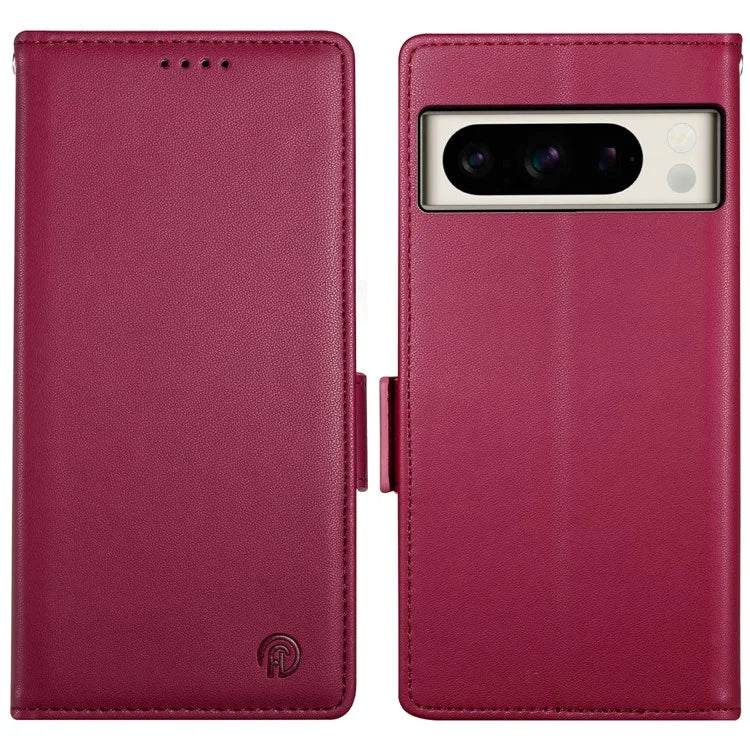 DF-010 For Google Pixel 8 Pro Mobile Phone Case Side Magnetic Clasps Leather Stand Phone Cover