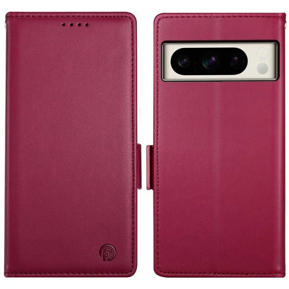 DF-010 For Google Pixel 8 Pro Mobile Phone Case Side Magnetic Clasps Leather Stand Phone Cover