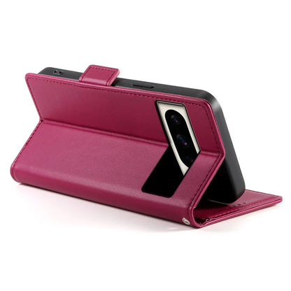 DF-010 For Google Pixel 8 Pro Mobile Phone Case Side Magnetic Clasps Leather Stand Phone Cover