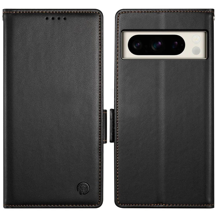 DF-010 For Google Pixel 8 Pro Mobile Phone Case Side Magnetic Clasps Leather Stand Phone Cover