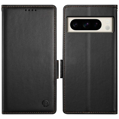DF-010 For Google Pixel 8 Pro Mobile Phone Case Side Magnetic Clasps Leather Stand Phone Cover